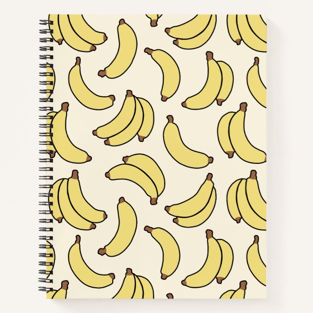 Banana Parade Butter Yellow Notebook (Front)