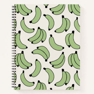 Banana Parade Sage Green Notebook