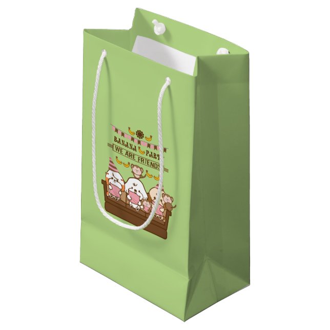 Banana party small gift bag (Front Angled)