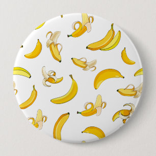 Banana Pattern 4 10 Cm Round Badge