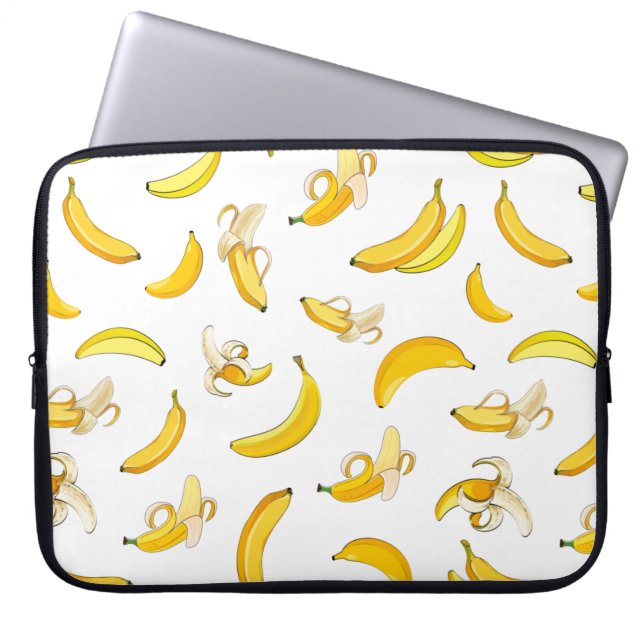 Banana Pattern 4 Laptop Sleeve (Front)