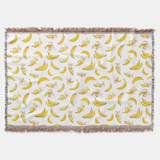 Banana Pattern 4 Throw Blanket (Front)