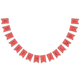 Banana Pattern bunting banner