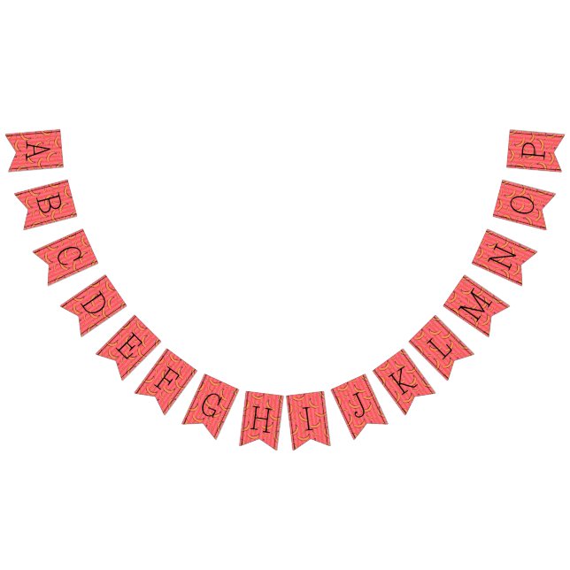 Banana Pattern bunting banner (All)