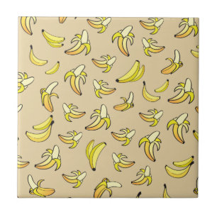 Banana Pattern Ceramic Tile