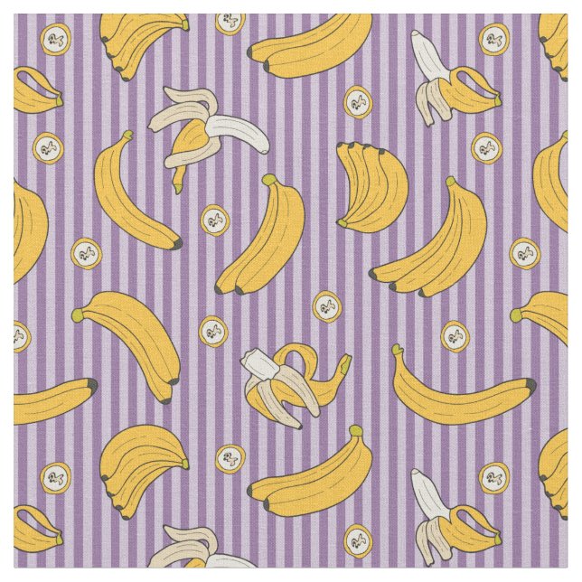Banana pattern fabric (Close Up)