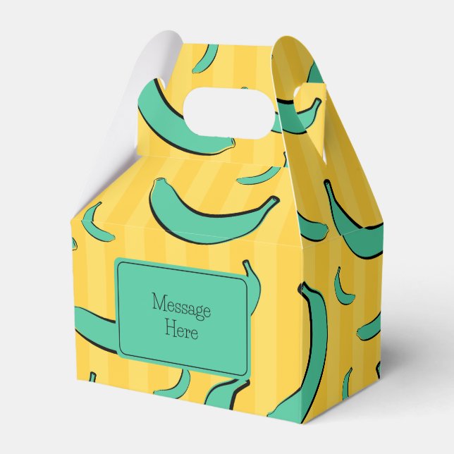 Banana Pattern Favour Box (Front Side)