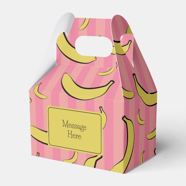 Banana Pattern Favour Box (Front Side)