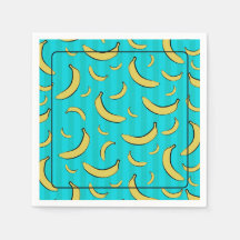 Banana Pattern Paper Napkin