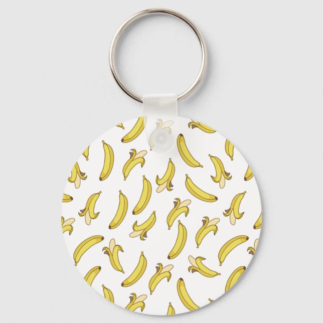 Banana Pattern Printed Keychain (Front)