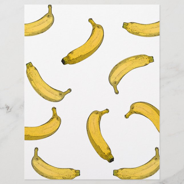 Banana pattern sketch version flyer (Front)