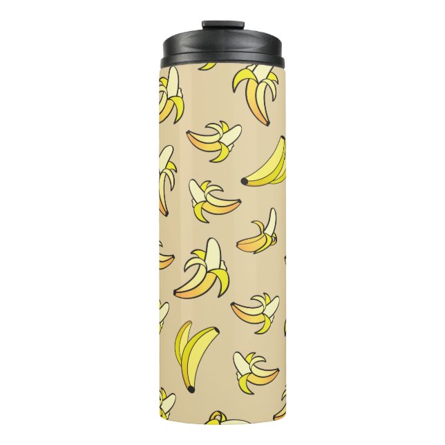 Banana Pattern Thermal Tumbler (Front)
