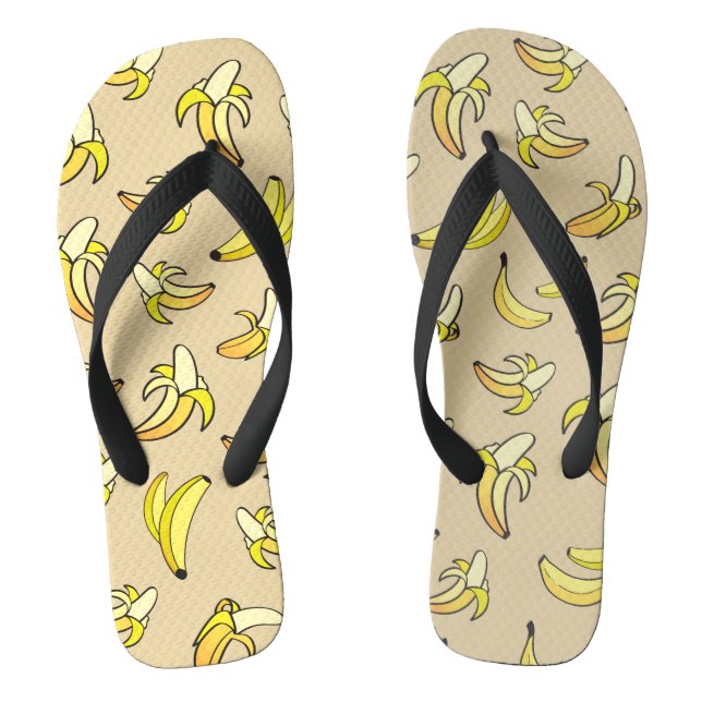Banana Pattern Thongs (Footbed)