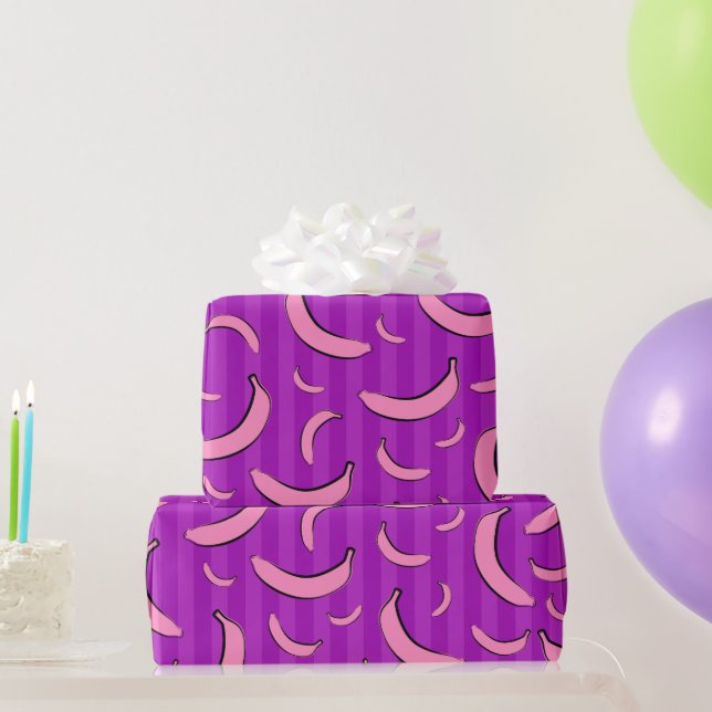 Banana Pattern Wrapping Paper (Party Gifts)