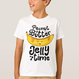 Banana Peanut Butter Jelly Time Funny Sweet Fruit T-Shirt