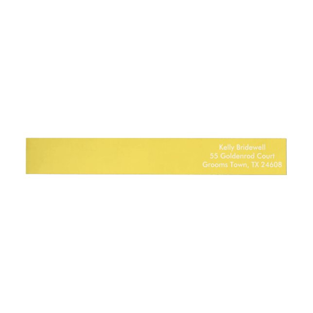 Banana Peel Cute Matching Colour Wrap Around Label (Individual)