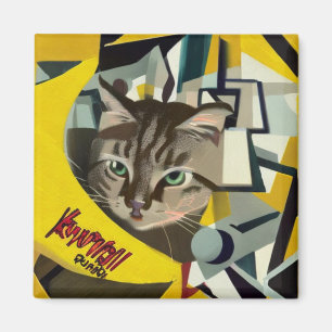 Banana Phone Cat Magnet