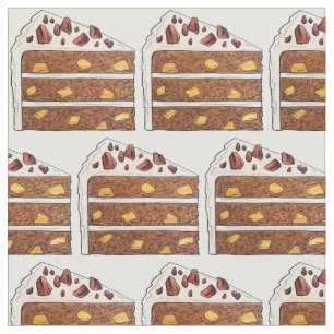 Banana Pineapple Spice Southern Hummingbird Cake Fabric