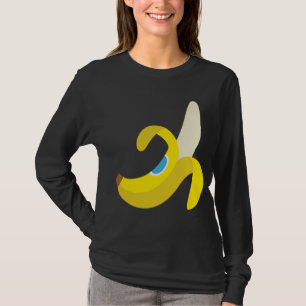 Banana Plantain Cute Fresh Ripe Peeled Fruit Yello T-Shirt