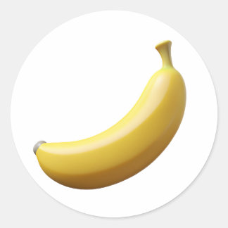 Banana Plastic 3D – Glossy Round Label