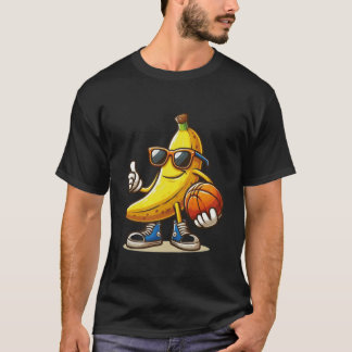 Banana Playing basketball Fruit basketball basketb T-Shirt