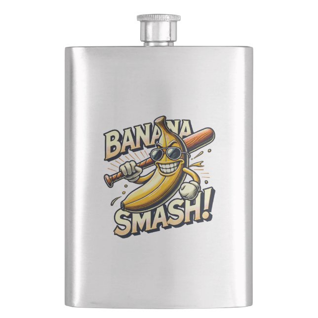 Banana Power-Up Hip Flask (Front)