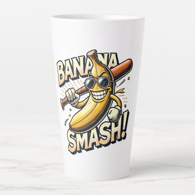 Banana Power-Up Latte Mug (Front)