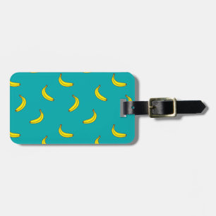 Banana Print Luggage Tag