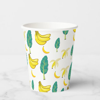 Banana Print Paper Cups
