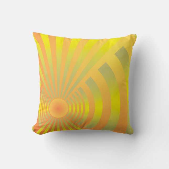 Banana Rafts Floating Over a Mango Stream Cushion (Front)