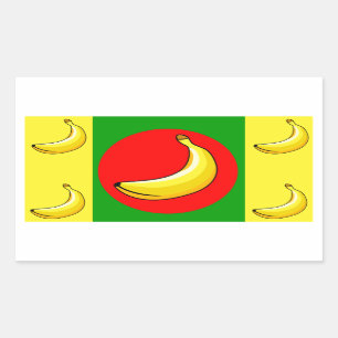 Banana Republic Flag Rectangular Sticker