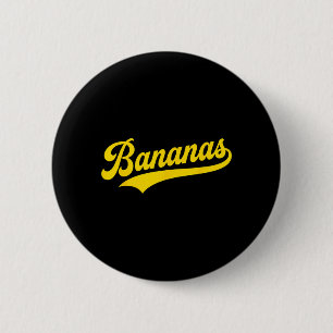 Banana Retro Humour Bananas Classic Men Women Kids 6 Cm Round Badge