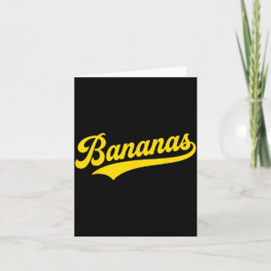 Banana Retro Humour Bananas Classic Men Women Kids Card