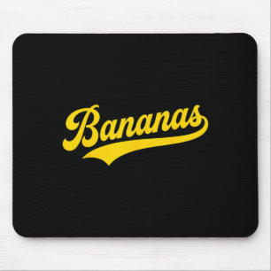 Banana Retro Humour Bananas Classic Men Women Kids Mouse Pad