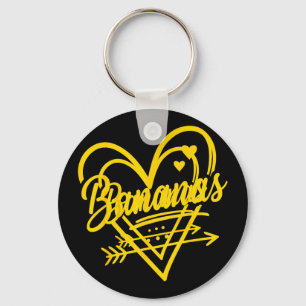 Banana Retro Humour Bananas Clic Men Women Kids 1 Key Ring