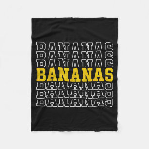 Banana Retro Humour Bananas Clic Men Women Kids 2 Fleece Blanket
