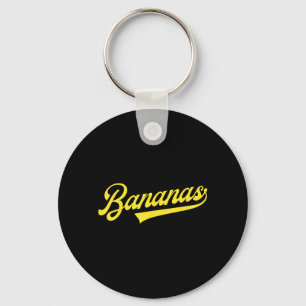 Banana Retro Humour Bananas Clic Men Women Kids Key Ring