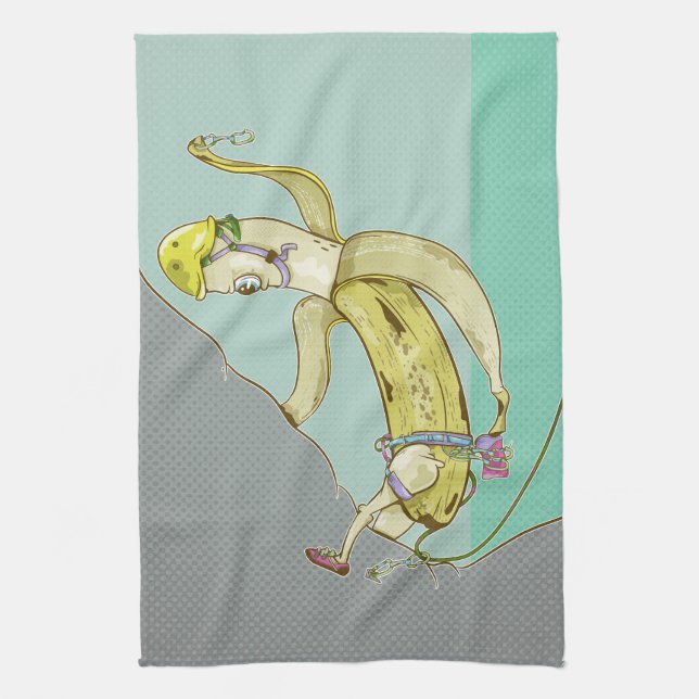 Banana Rock Climbing Tea Towel (Vertical)