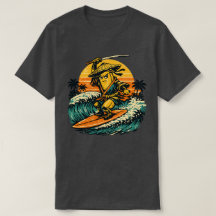 Banana Ronin Surfer — Vintage Summer Warrior