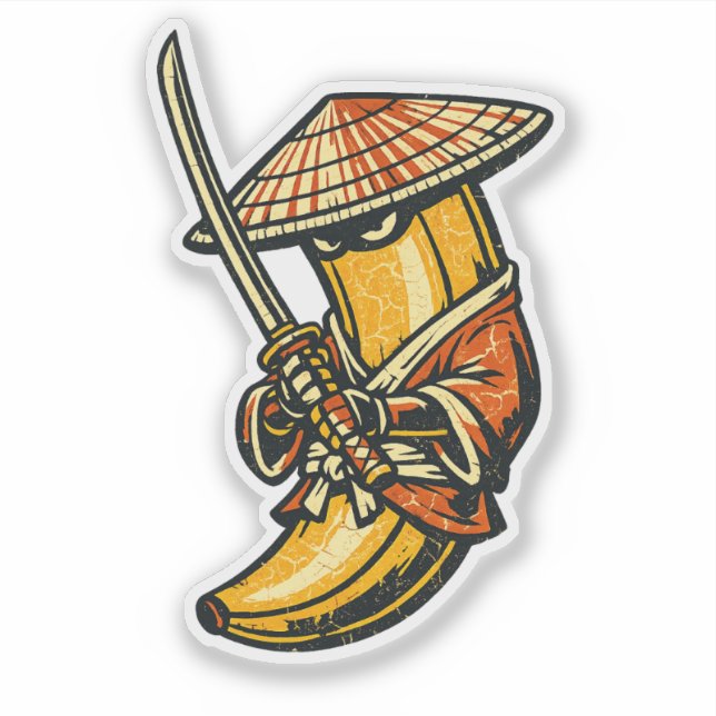 Banana Ronin — Wandering Samurai Funny Fruit  (Front)