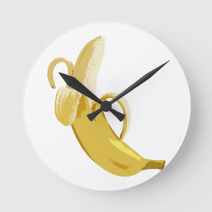 Banana Round Clock