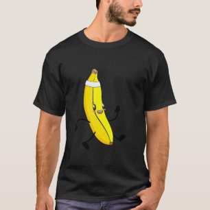 Banana Runner Sport Marathon Running Fitness T-Shirt