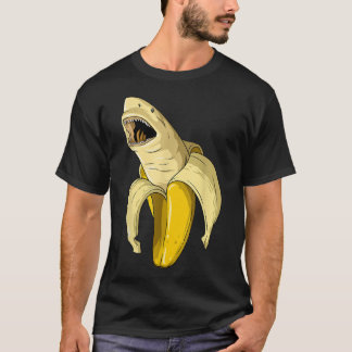 Banana Shark Banana Themed Party Shark Themed Part T-Shirt