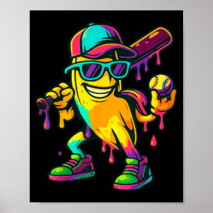 Banana Shirt Funny Banana Drip Graphic Kids Boys G Poster