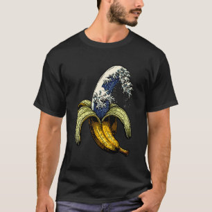 Banana Shirt Great Wave Off Kanagawa Banana Hokusa