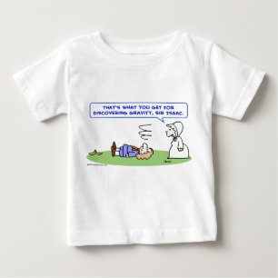 banana sir isaac newton gravity discovering baby T-Shirt