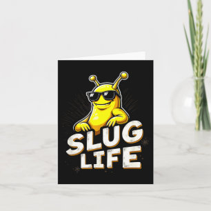 Banana Slug Life Sunglasses Halloween Card