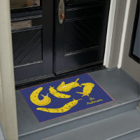 Banana Slugs Graphic Yellow and Blue Personalised