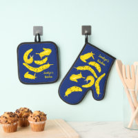 Banana Slugs Yellow and Royal Blue Personalised