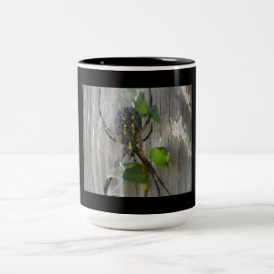 Banana Spider Two-Tone Coffee Mug